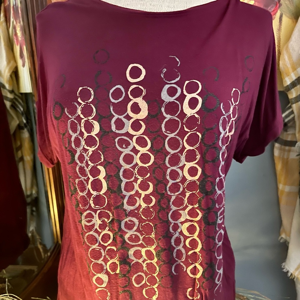 Purple mauve glitter design